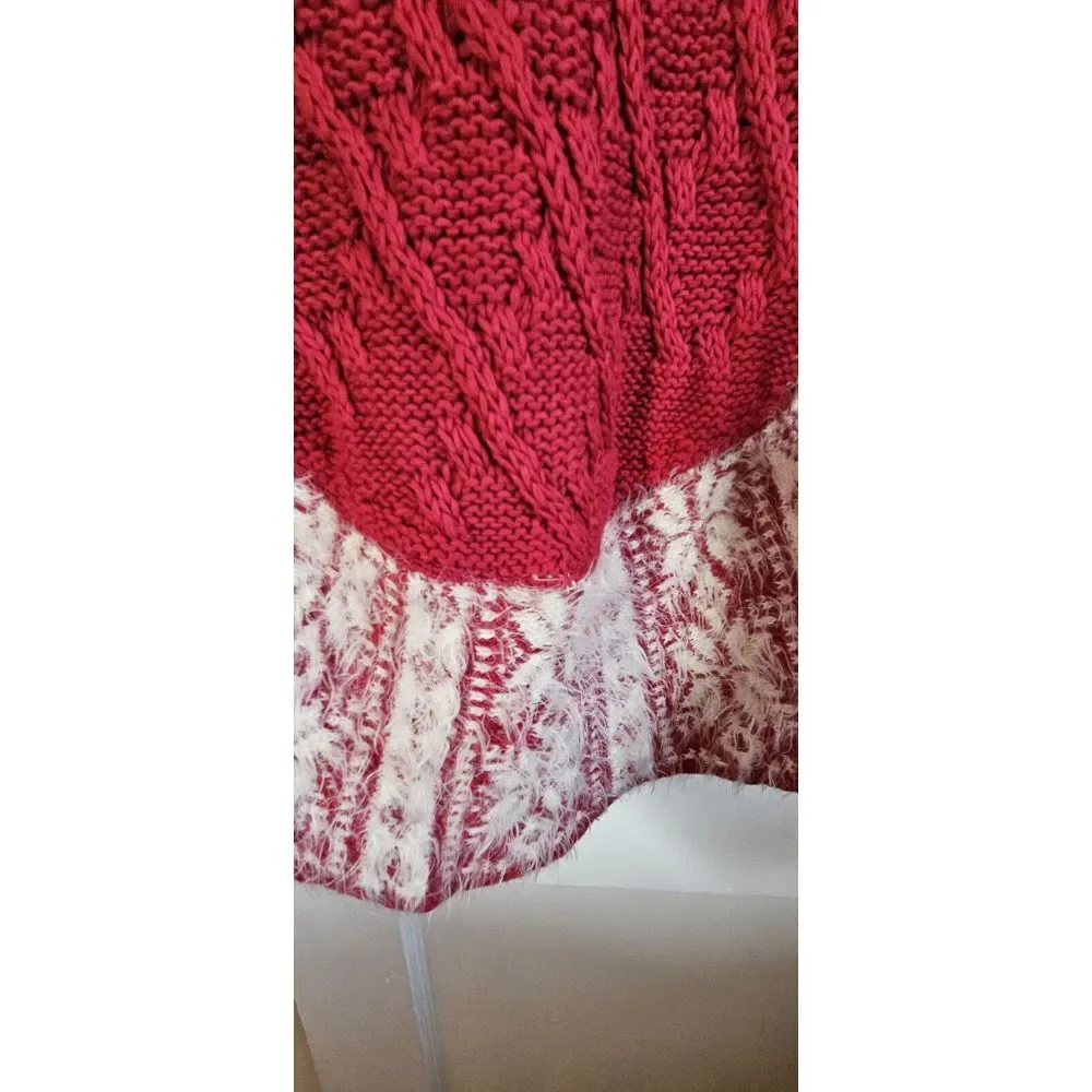 NWT Max studio kids soft fuzz‎ cable knit vest shrug girl Sz M (10-12)